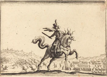 Comandante militar a caballo