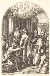 Pedro y Juan curando al cojo
