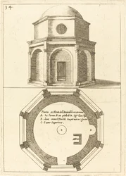 Plano y elevación de la Iglesia de la Ascensión