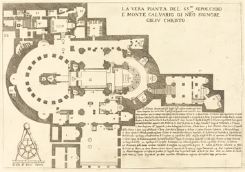 Plano del Santo Sepulcro y el Monte Calvario