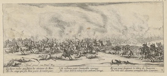 Batalla, lámina 3 de la serie «Los horrores de la guerra»
