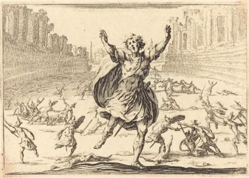 Escaramuza en un circo romano, c. 1617
