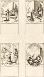 San Víctor; San Justino; Santos Tiburcio y Valeriano; Santas Basilisa y Anastasia