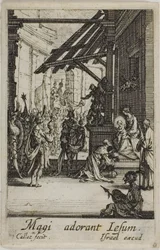 La adoración de los Reyes Magos, de La vida de la Virgen