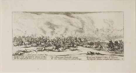 La batalla, lámina tres de Las miserias de la guerra