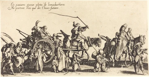 Los bohemios marchando: La retaguardia