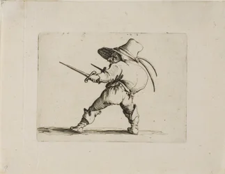 El duelista con una espada y un puñal, de Varie Figure Gobbi