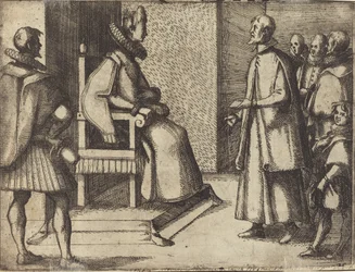 El Enviado de Toscana Agradeciendo a la Reina [verso]