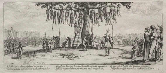 Las grandes miserias de la guerra: El ahorcamiento, 1633