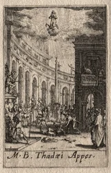 El martirio de los apóstoles: San Tadeo