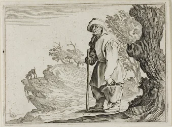 El campesino llevando su bolsa, de Los Caprichos
