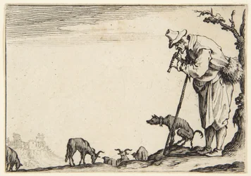 El pastor tocando la flauta
