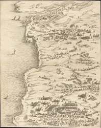 El Asedio de La Rochelle [lámina 5 de 16; conjunto comprende 1952.8.97-112]