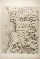 El asedio de La Rochelle, placa uno
