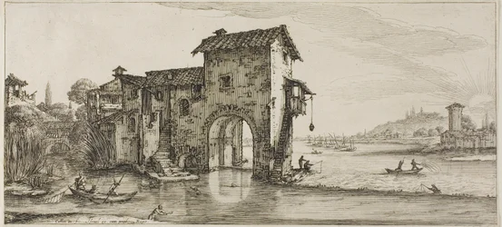 El molino de agua, de varias escenas diseñadas en Florencia