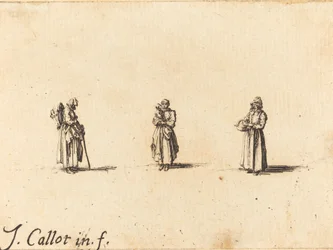 Tres mujeres, una sosteniendo a un niño, probablemente 1634