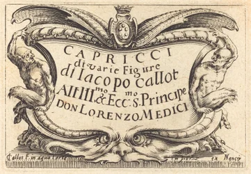 Página de título para "Los Capricci"