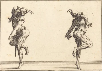 Dos pantalones bailando