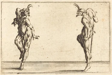 Dos pantalones bailando