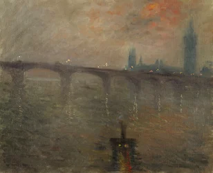 Atardecer, Westminster desde el Puente de Waterloo