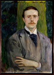 Retrato de Jacques Émile Blanche (1861-1942), pintor francés. Pintura del estadounidense John Singer Sargent (1856-1925). Rouen, Museo de Bellas Artes
