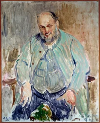 Retrato del escultor francés Antoine Bourdelle (1861-1929)