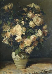 Rosas en un jarrón