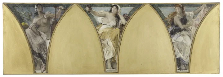 Boceto para el Ayuntamiento de París: Languedoc. Gascuña. Lyonnais, hacia 1888 (óleo sobre lienzo)