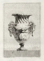 Conjunto de jarrones: Placa 2, 1746