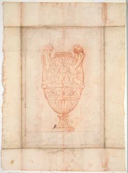 Diseño de jarrón para suite de jarrones: Placa 27, 1746