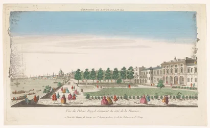 Vista de Somerset House en el río Támesis en Londres Le Palais Royal de Somerset (título sobre objeto)