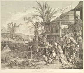 La Caza China, de Chinoiseries, después de 1743