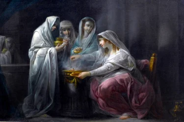 Les Vestales: detalle. Siglo XIX (óleo sobre lienzo)