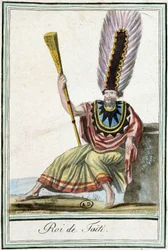 Rey de Tahití - en "Enciclopedia de Viajes" por J. Grasset Saint-Sauveur