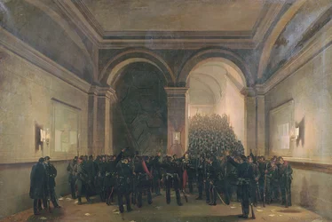 Entrada del 106º Batallón en el Ayuntamiento de París, 31 de octubre de 1870