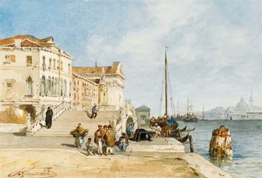 Vista del muelle de Zattere, Venecia