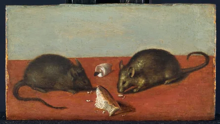 Ratones, c.1600 (óleo sobre madera de roble)
