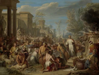 Jeroboam sacrificando a los ídolos
La idolatría de Jeroboam