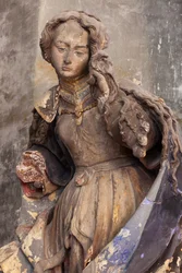 Santa María Magdalena (yeso pintado)