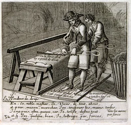 Ilustración de fábulas de Jean de La Fontaine (grabado