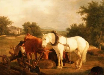 El Equipo de Arado Descansando