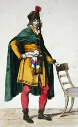 Vestimenta civil de un ciudadano francés, c.1795