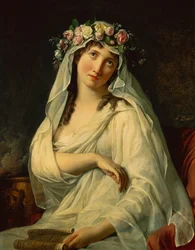 Una Virgen Vestal Coronada con Flores