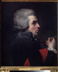 "Autorretrato" (Autorretrato) Pintura de Jacques Louis David (1748-1825) alrededor de 1789 Museo Pushkin, Moscú