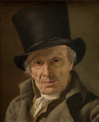 Hombre con sombrero (óleo sobre lienzo)