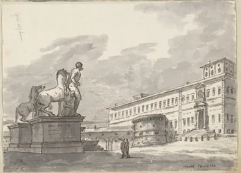 Monte Cavallo, con los domadores de caballos