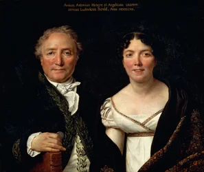 Retrato de Antonio Mongez y su esposa