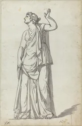 Estatua Romana de una Musa (Anchyrrhoe)