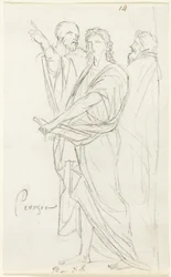 Boceto de Tres Figuras Clásicas