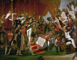 El Juramento del Ejército tras la distribución de lasÁguilas en los Campos de Marte (óleo sobre lienzo)